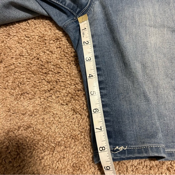 Democracy Ab Solution Shorts Women’s 4 Jean Bermuda Stretch Denim Preppy Classic - Picture 12 of 13